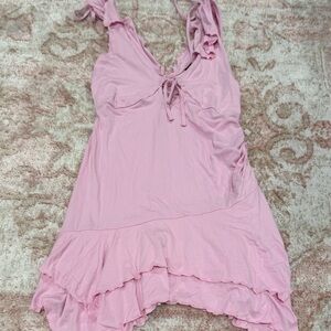 Wild Fable Light Pink Ruffled Top